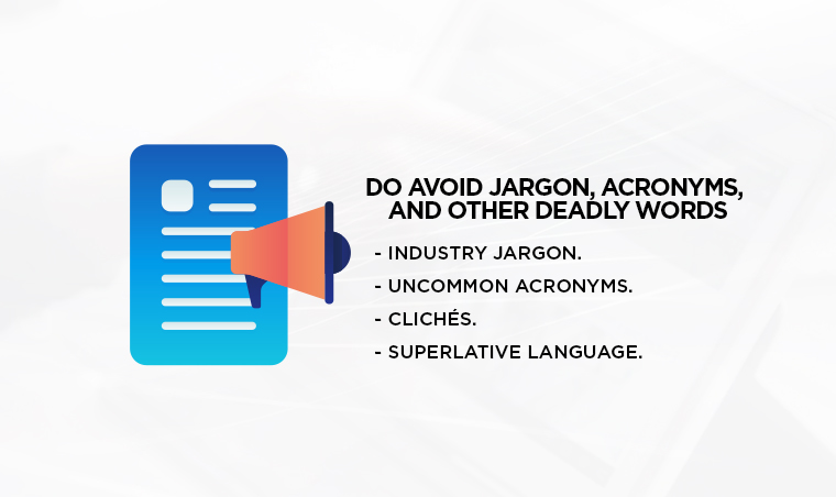 The Do's and Dont's for Writing a Press Release Headline 6 Avoid Jargon