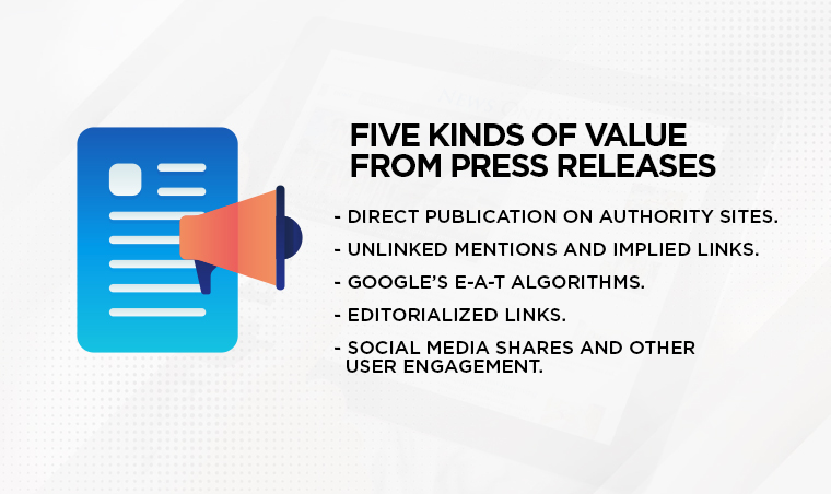 How to Improve Your Google SEO with Press Releases 3 Five Kinds of Value From Press Releases