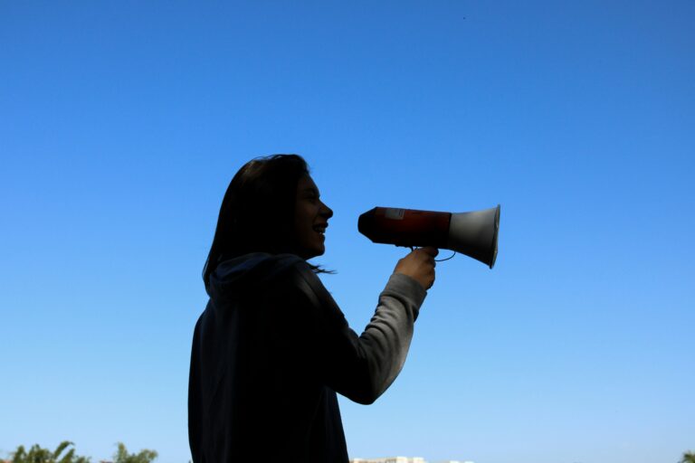 Insights 37 a person holding a megaphone showing CTA