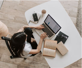 Home 15 a person at the computer look for a Press Release Distribution Service