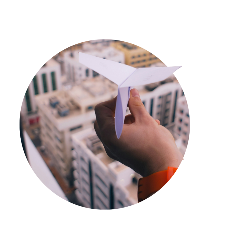 Press Release Distribution 1 Press Release Distribution Bubble - A paper aeroplane looking out the window.