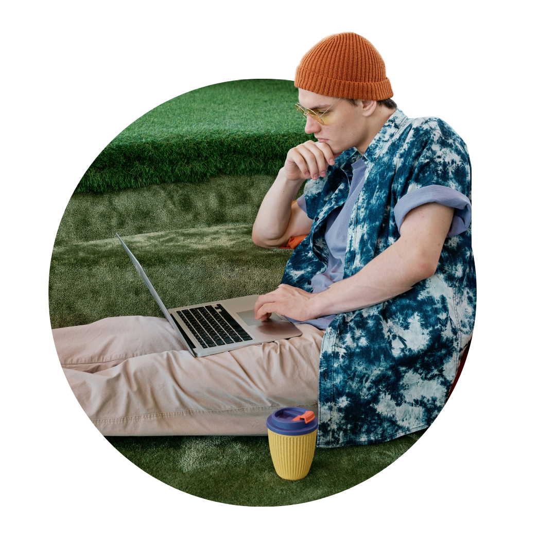 Editorial Guidelines 1 Editorial Guidelines. A person sat on the floor looking at their computer